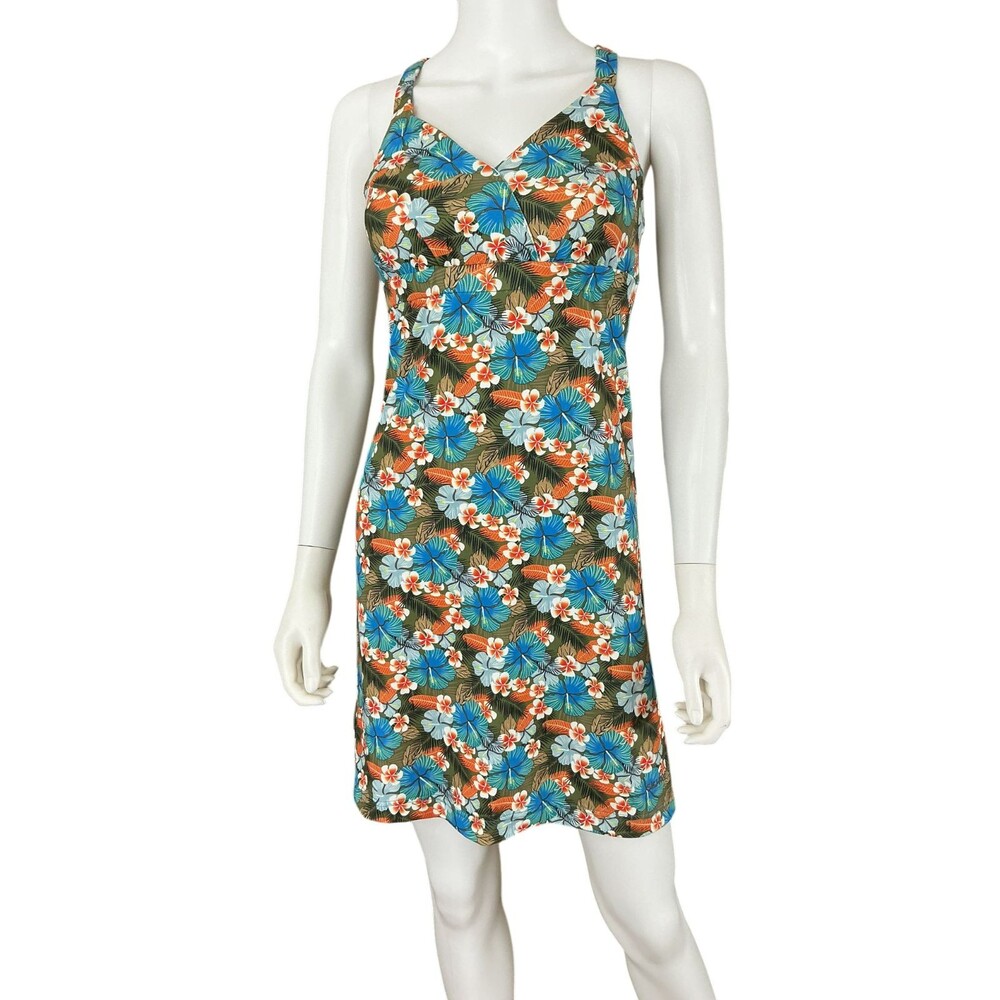 Skhoop Athletic Mini Dress S Hawaiian Babydoll Hiking Beach Performance RARE